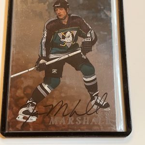 Jason Marshall #1 1998-99 Be a Player Autographs Anaheim Mighty Ducks