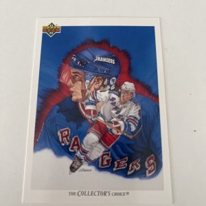 1991-92 Upper Deck #90 DARREN TURCOTTE New York Rangers Team Checklist