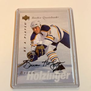 Brian Holzinger #S161 Upper Deck 1995 1996 Be-A-Player Autographed