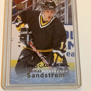 1995-96 Upper Deck Be a Player Autograph Tomas Sandstrom #S160