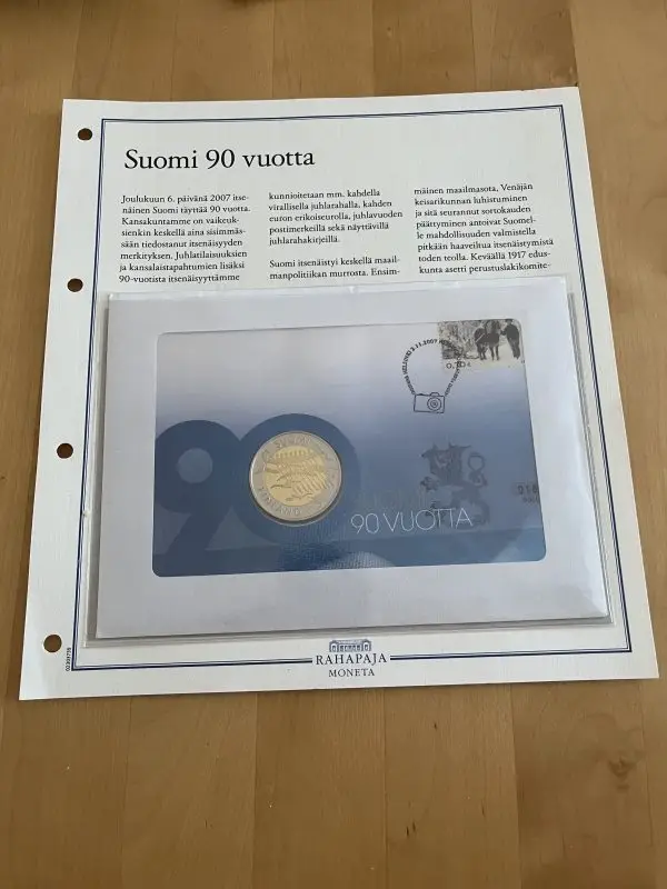 Suomi 90-vuotta, rahakirje